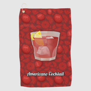 Serviette De Golf Cocktail Americano