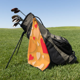 Serviette De Golf Coeur de papier décoratif 7