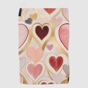 Serviette De Golf Coeurs d'amour