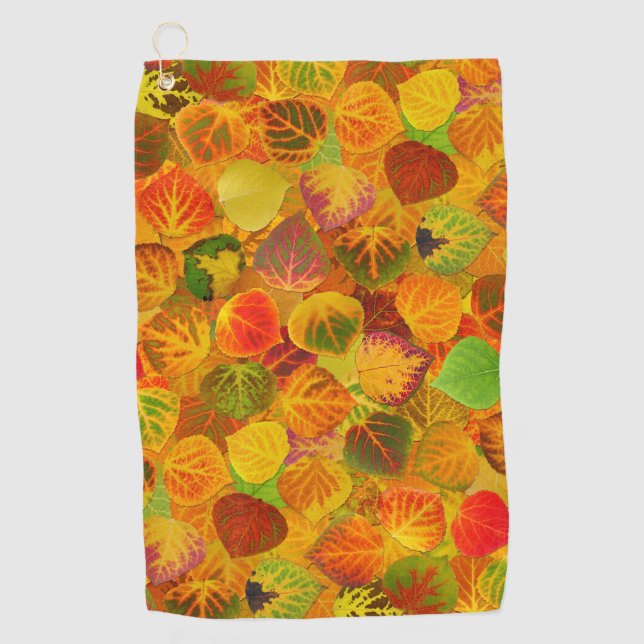Serviette De Golf Collage Feuille en peuplier massif transparent 1 (Devant)
