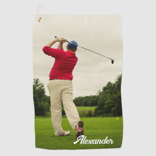 Serviette De Golf Collage Photo Famille Personnalisée Simple Serviet