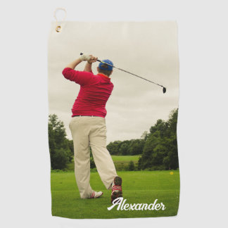 Serviette De Golf Collage Photo Famille Personnalisée Simple Serviet