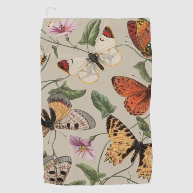 Serviette De Golf Collection de la papillon Moth Nature Dessin (Devant)