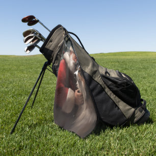 Serviette De Golf Collie frontalier avec Noël Festif du Père Noël