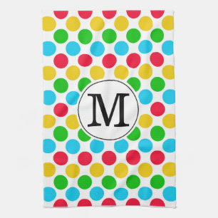 Serviette de golf colorée personnalisée avec monog