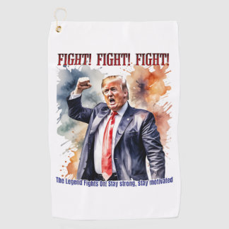 Serviette De Golf Combattez ! Combattez ! Combattez ! Légende de Tru