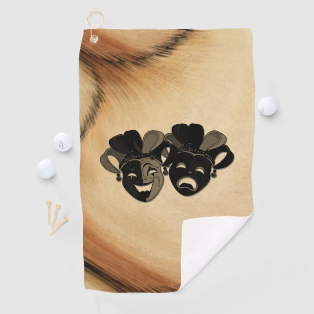 Serviette De Golf Comédie rustique et théâtre de tragédie (En situation)