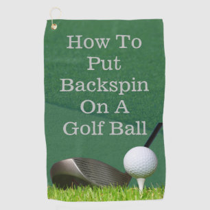 Serviette De Golf Comment Mettre Le Déroulement Sur Une Balle De Gol