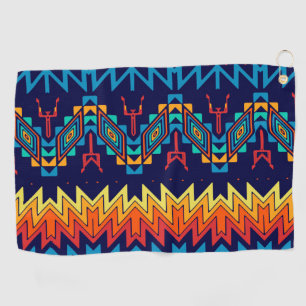 Serviette De Golf Conception abstraite de la conception tribale