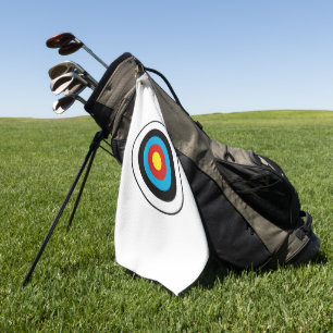 Serviette De Golf Conception cible Bullseye