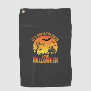 Serviette De Golf Conception de château hanté pour Halloween, les ch