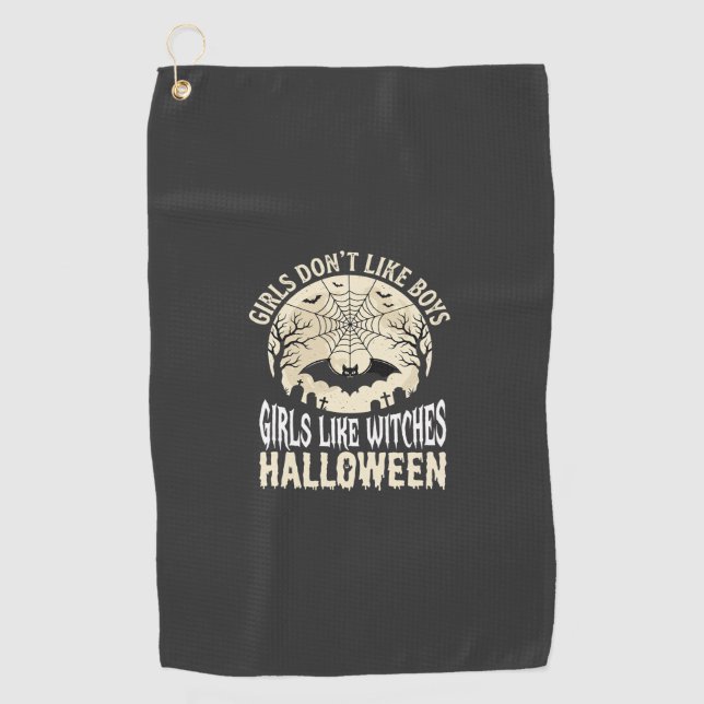 Serviette De Golf Conception de chauve-souris Halloween pour filles  (Devant)