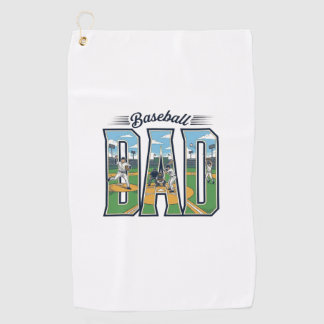 Serviette De Golf Conception de chemise à lettre gravée pour papa de