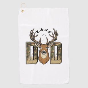 Serviette De Golf Conception de chemise vectorielle Buck Camo pour l