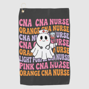 Serviette De Golf Conception de fantôme d'infirmière CNA Halloween