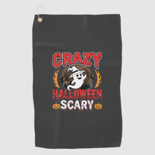 Serviette De Golf Conception de fantôme et de citrouille d'Halloween