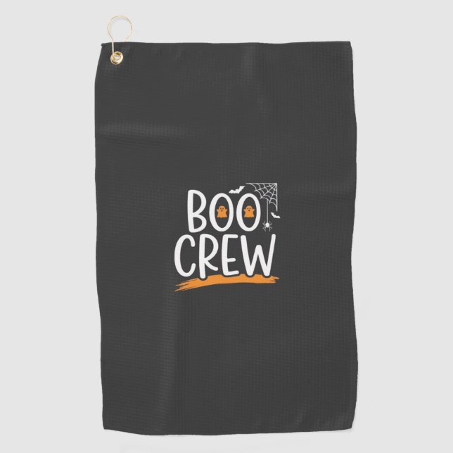 Serviette De Golf Conception de fantôme Halloween Boo Crew_1 (Devant)