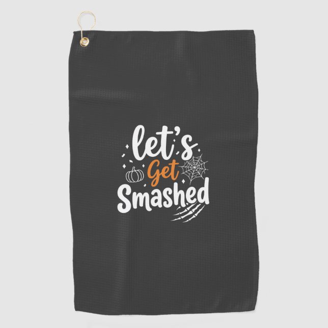 Serviette De Golf Conception de fête Halloween dévastée (Devant)