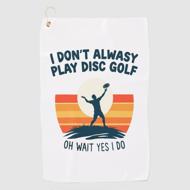 Serviette De Golf Conception de T-shirt Disk Golf Lover (Devant)