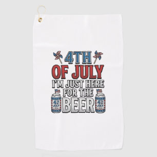 Serviette De Golf Conception de T-shirt patriotique vintage de bière