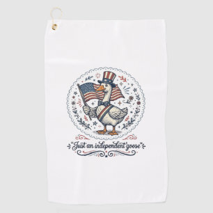 Serviette De Golf Conception de T-shirt Patriotique Vintage Independ