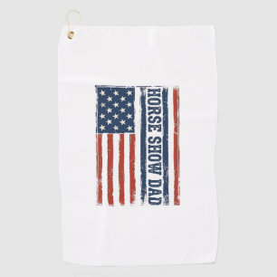 Serviette De Golf Conception de T-shirt vintage avec drapeau américa