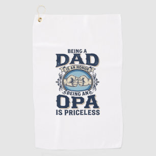 Serviette De Golf Conception de t-shirt vintage avec un coup de poin