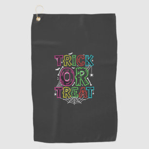 Serviette De Golf Conception de toile d'araignée Halloween Trick or