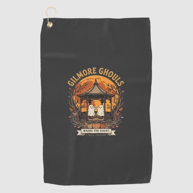 Serviette De Golf Conception de tonnelle fantôme Halloween Gilmore G (Devant)
