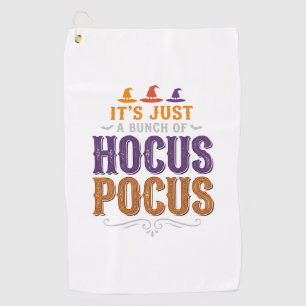 Serviette De Golf Conception de typographie Halloween Hocus Pocus vi