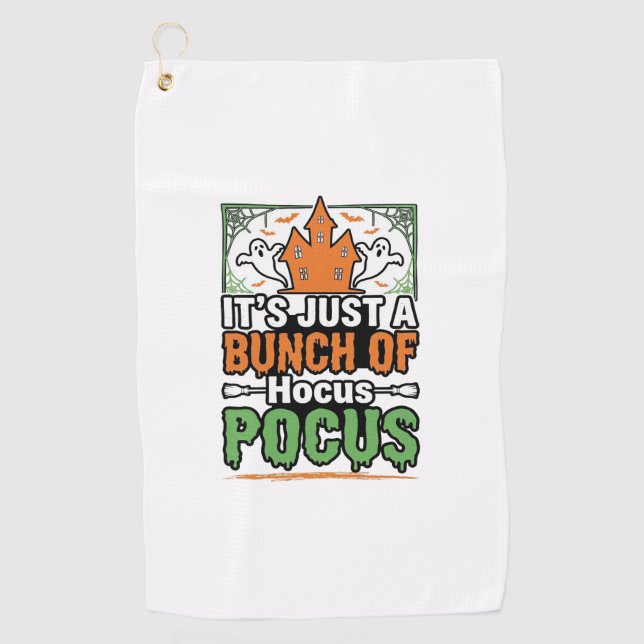 Serviette De Golf Conception de vecteur de citation Hocus Pocus Hall (Devant)