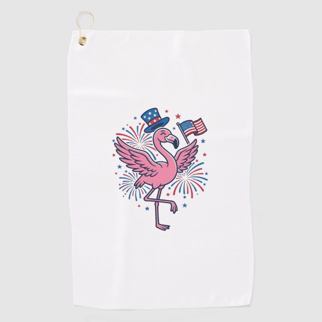 Serviette De Golf Conception de vecteur de feux d'artifice de flaman (Devant)