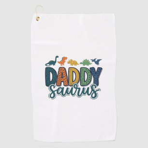 Serviette De Golf Conception de vecteur de papa dinosaure mignon Dad