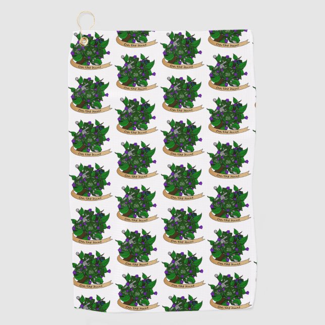 Serviette De Golf Conception des dés des Rangers (Devant)