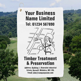 Serviette De Golf Conception du traitement et de la préservation du