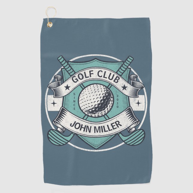 Serviette De Golf Conception personnalisée du nom du club de golf (Devant)