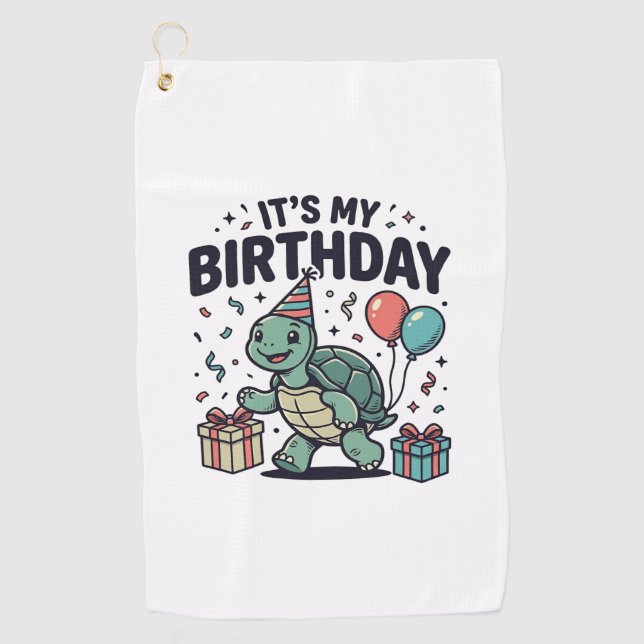 Serviette De Golf Conception vectorielle de fête d'anniversaire de t (Devant)