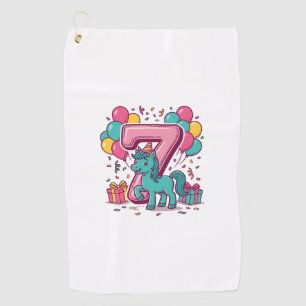 Serviette De Golf Conception vectorielle de poney mignon pour la fêt