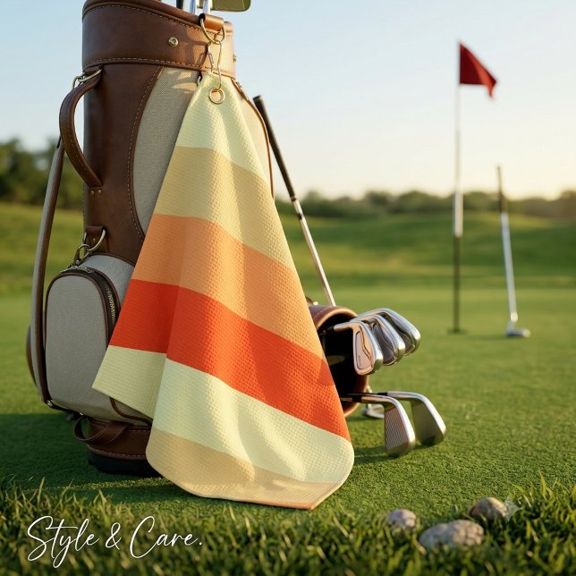 Serviette De Golf Concevez Votre Rayure De Couleurs Mixtes De Rêve (Design Your Dream Mixed Color Stripe Golf Towel)