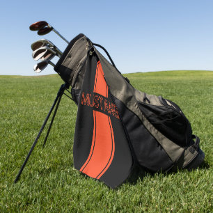 Serviette De Golf Concours Orange Racing Stripes
