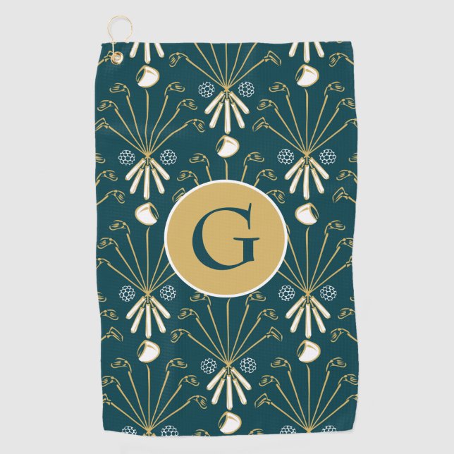 Serviette De Golf Conducteurs sur mesure, Fer 'n Putters Design Golf (Devant)