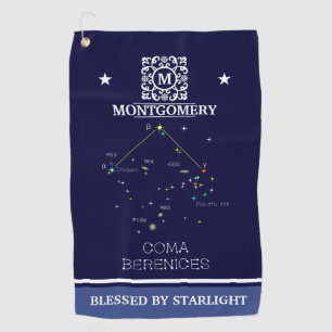 Serviette De Golf Constellation Coma Berenices de l'hémisphère Nord