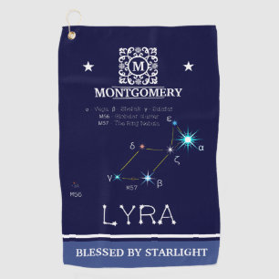 Serviette De Golf Constellation de l'hémisphère Nord Lyra