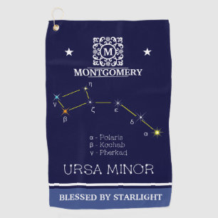 Serviette De Golf Constellation de l'hémisphère Nord Ursa mineure