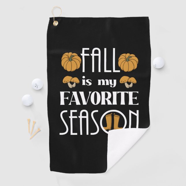 Serviette De Golf Cool Automne (En situation)
