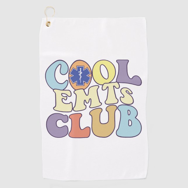 Serviette De Golf Cool Emts Club Technicien Médicale d'urgence (Devant)