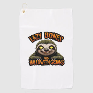 Serviette De Golf Copie de Lazy Bones et Halloween Groans - Creepy S