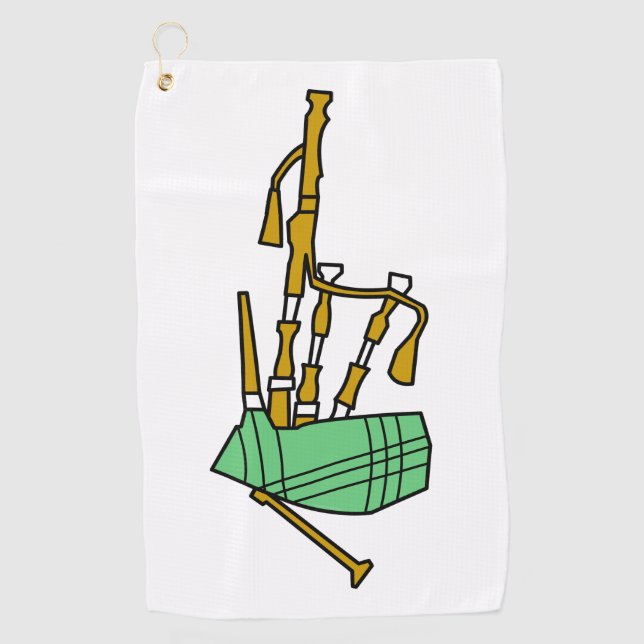 Serviette De Golf Cornemuse (Devant)