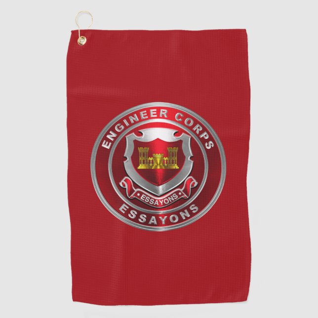 Serviette De Golf Corps du génie (Devant)