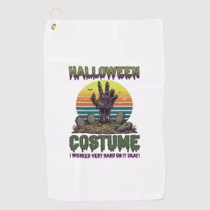 Serviette De Golf Costume Halloween Main de Zombie Cimetière Pierres